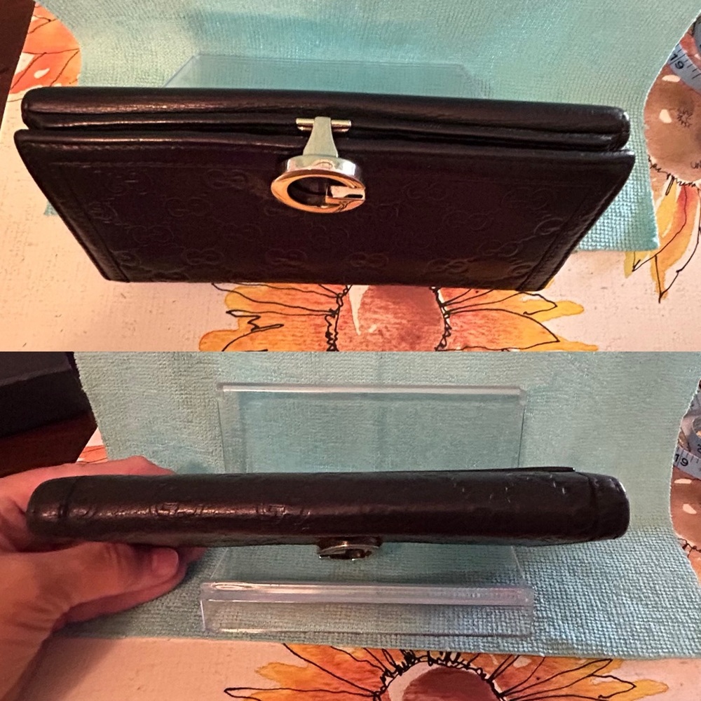 Gucci Black Leather Long Wallet - Picture 7 of 14